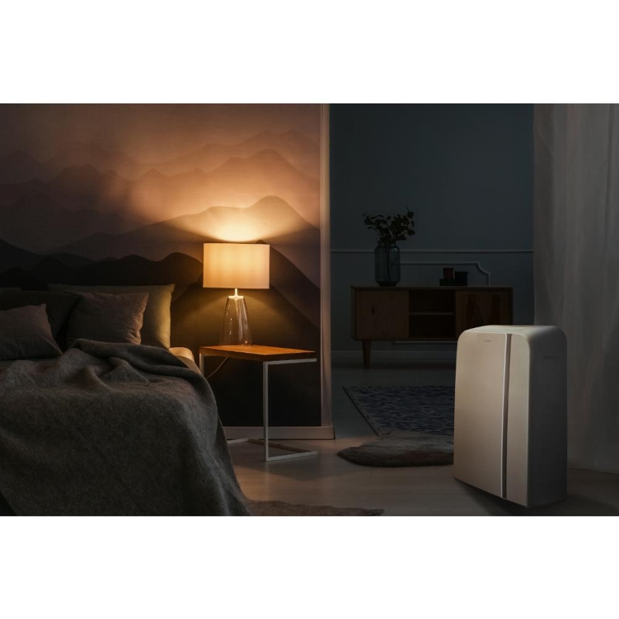 Sencor - Mobil smart airconditionanlæg 3-i-1 med tilbehørssæt 1450W/230V 12000 BTU Wi-Fi hvid + fjernbetjening