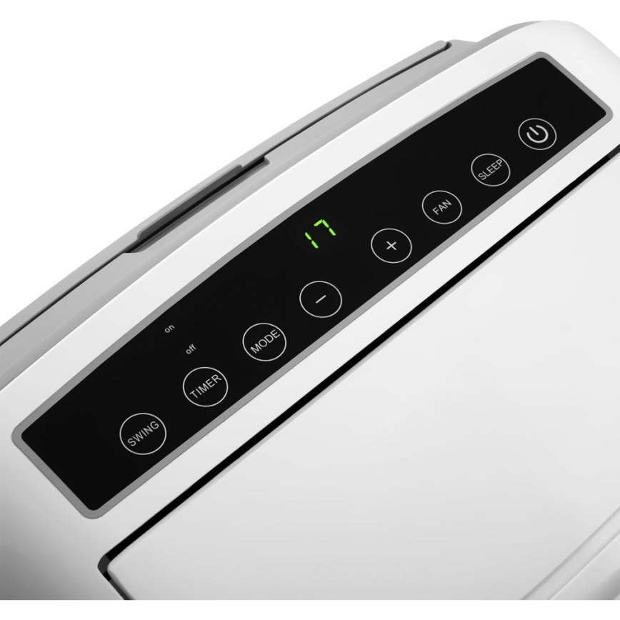 Sencor - Mobil smart airconditionanlæg 3-i-1 med tilbehørssæt 1450W/230V 12000 BTU Wi-Fi hvid + fjernbetjening