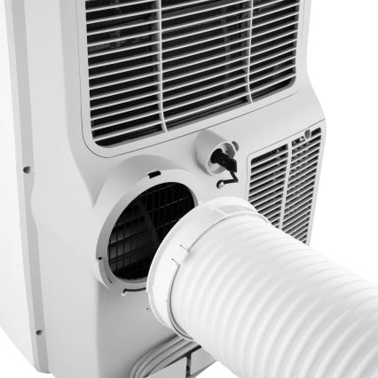 Sencor - Mobil smart airconditionanlæg 3-i-1 med tilbehørssæt 1450W/230V 12000 BTU Wi-Fi hvid + fjernbetjening