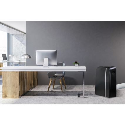 Sencor - Mobil smart airconditionanlæg 3-i-1 med tilbehørssæt 1450W/230V 12000 BTU Wi-Fi sort + fjernbetjening