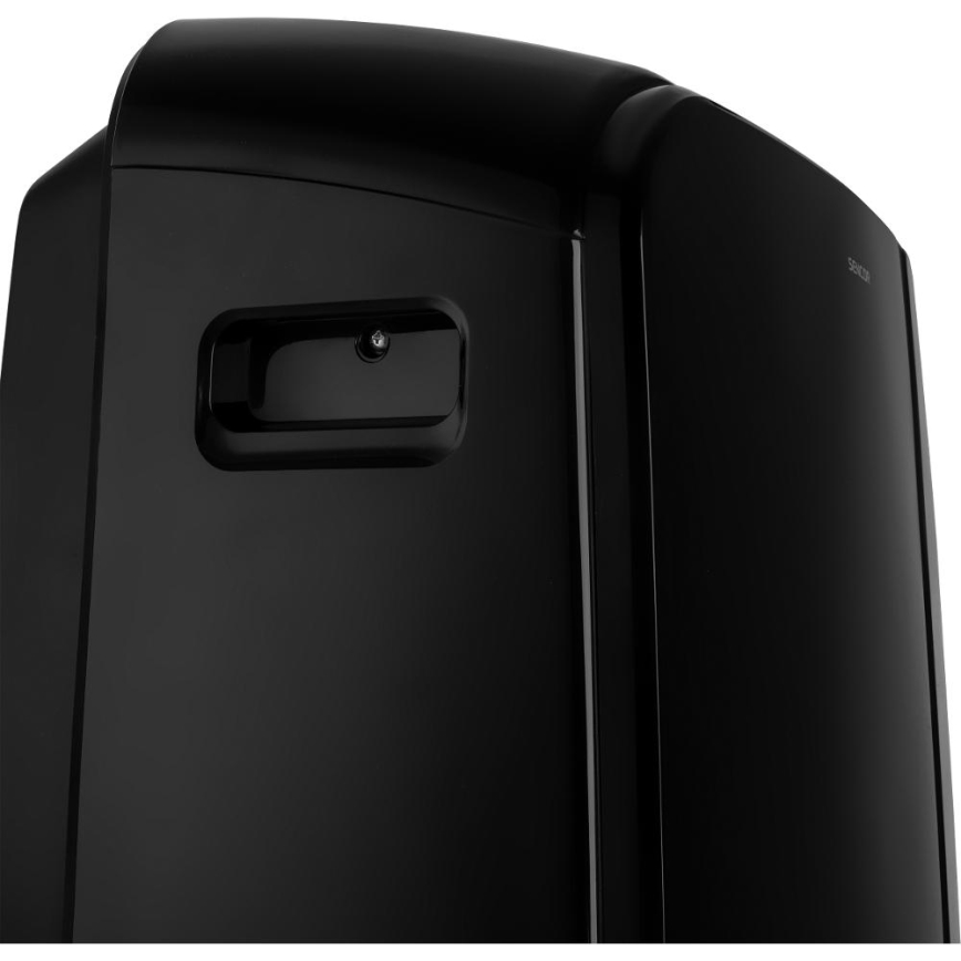 Sencor - Mobil smart airconditionanlæg 3-i-1 med tilbehørssæt 1450W/230V 12000 BTU Wi-Fi sort + fjernbetjening