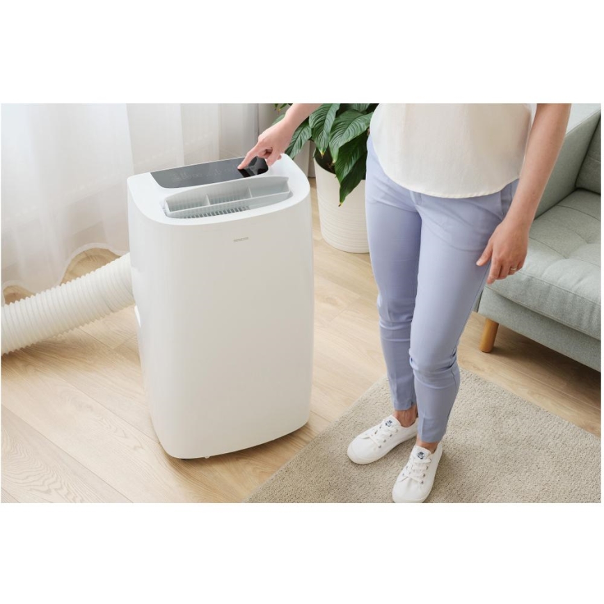 Sencor - Mobil smart airconditionanlæg 3-i-1 med tilbehørssæt 1700W/230V 16000 BTU Wi-Fi + fjernbetjening