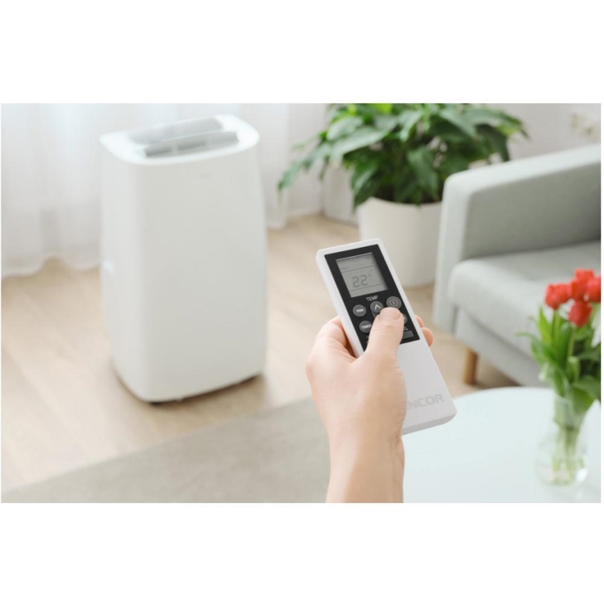 Sencor - Mobil smart airconditionanlæg 3-i-1 med tilbehørssæt 1700W/230V 16000 BTU Wi-Fi + fjernbetjening