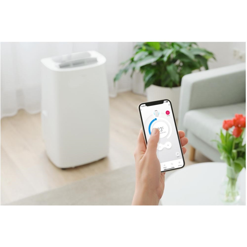 Sencor - Mobil smart airconditionanlæg 3-i-1 med tilbehørssæt 1700W/230V 16000 BTU Wi-Fi + fjernbetjening