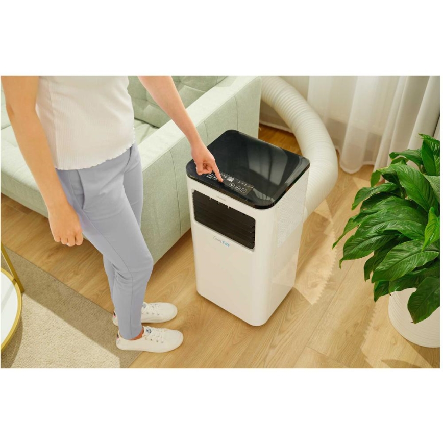 Sencor - Mobil smart airconditionanlæg 3-i-1 med tilbehørssæt 805W/230V 8000 BTU Wi-Fi + fjernbetjening