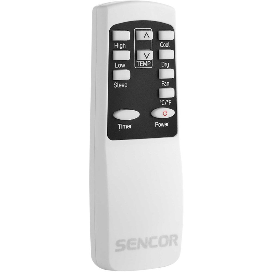 Sencor - Mobil smart airconditionanlæg 3-i-1 med tilbehørssæt 805W/230V 8000 BTU Wi-Fi + fjernbetjening