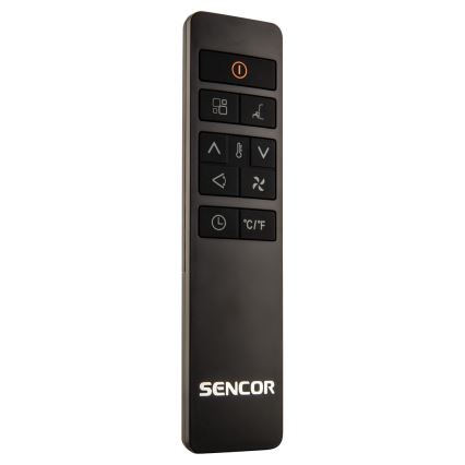 Sencor - Mobilt klimaanlæg med LCD-display 3-i-1 930W/230V 7000 BTU Wi-Fi hvid + fjernbetjening