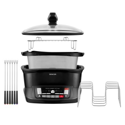 Sencor - Multicooker med tilbehør 1800W/230V 18 funktioner 4,8 l