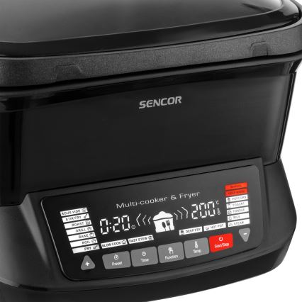 Sencor - Multicooker med tilbehør 1800W/230V 18 funktioner 4,8 l