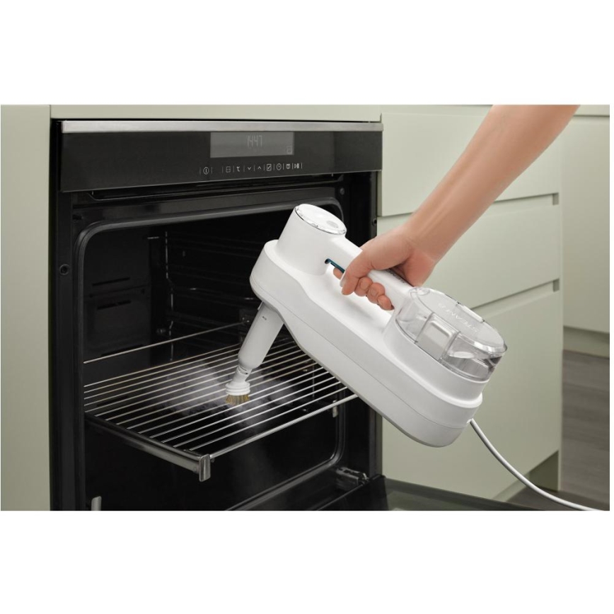 Sencor - Multifunktionel dampmoppe 2-i-1 1500W/230V IPX4 hvid
