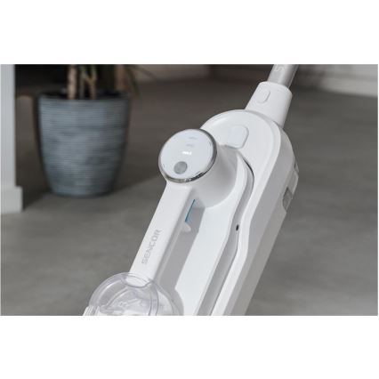 Sencor - Multifunktionel dampmoppe 2-i-1 1500W/230V IPX4 hvid