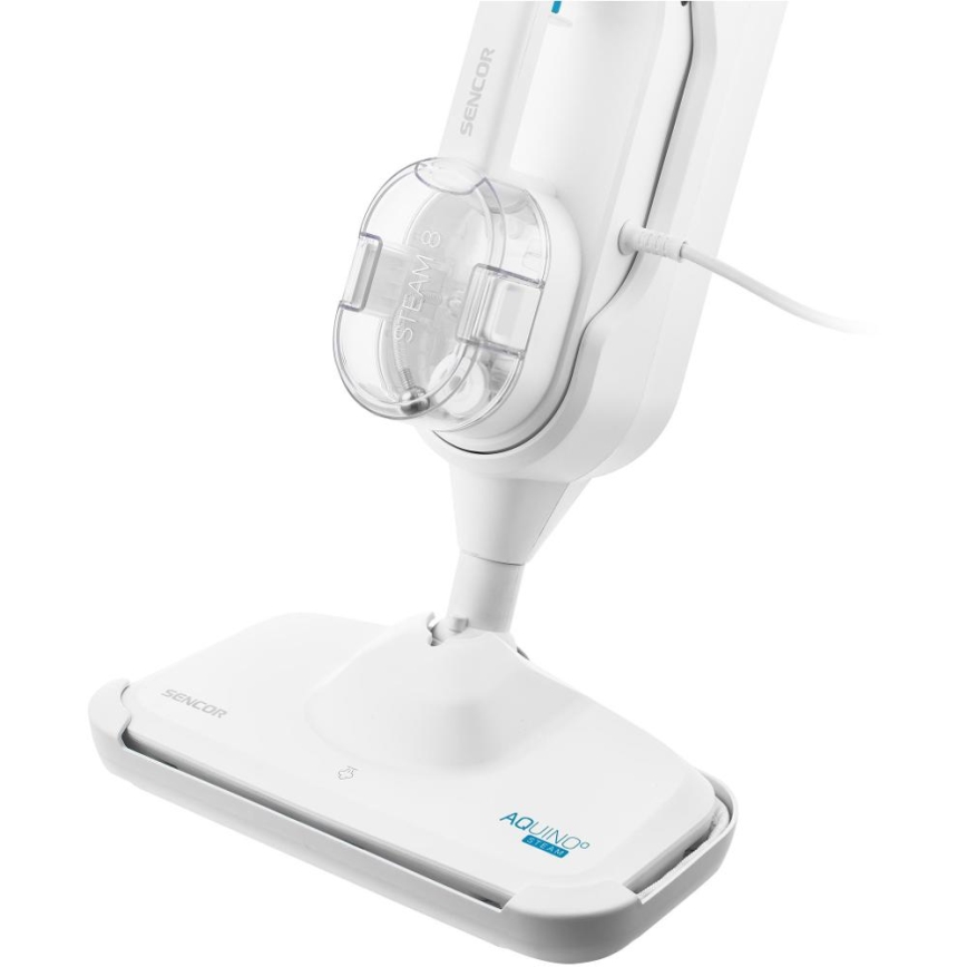 Sencor - Multifunktionel dampmoppe 2-i-1 1500W/230V IPX4 hvid