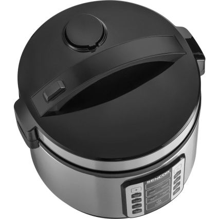 Sencor - Multifunktionel riskoger 700W/230V 1,5 l rustfrit stål/sort