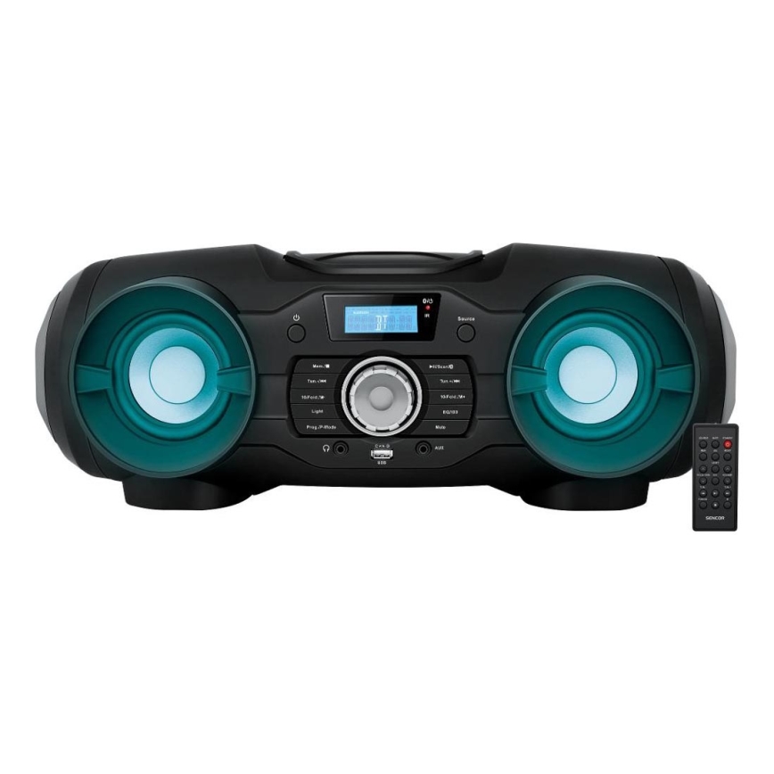 Sencor - Multimedie højtaler 48W/230V/8xD + fjernbetjening