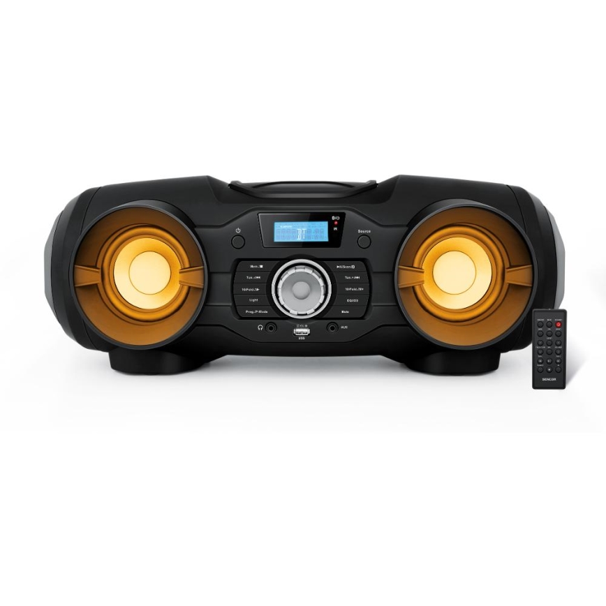 Sencor - Multimedie højtaler 48W/230V/8xD + fjernbetjening