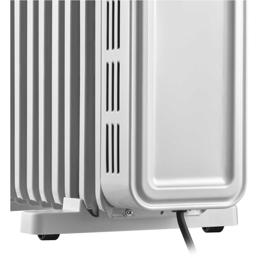 Sencor - Olieradiator med 11 ribber 1000/2300W/230V hvid + fjernbetjening