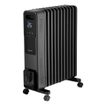 Sencor - Olieradiator med 11 ribber 1000/1200/2400W/230V Wi-Fi sort