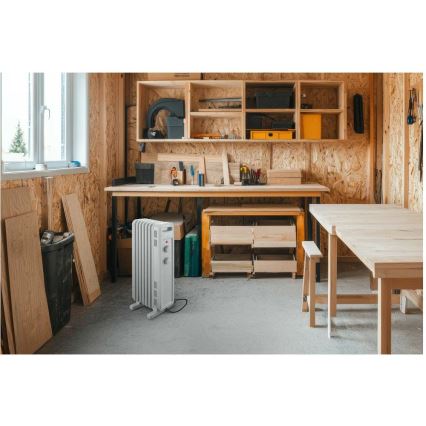 Sencor - Olieradiator med 7 ribber 600/900/1500W/230V hvid