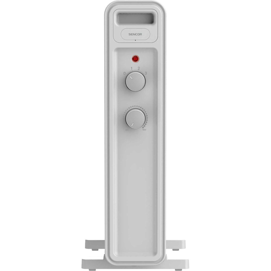 Sencor - Olieradiator med 7 ribber 600/900/1500W/230V hvid