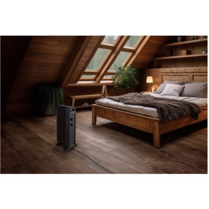 Sencor - Olieradiator med 7 ribber 600/900/1500W/230V sort