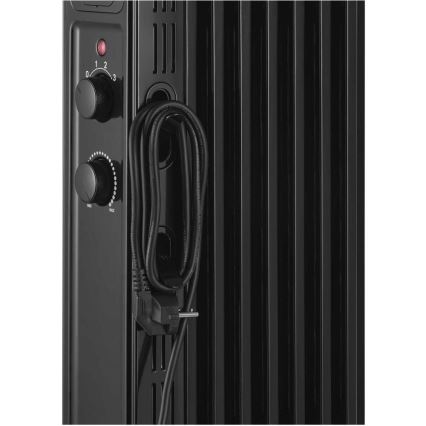 Sencor - Olieradiator med 7 ribber 600/900/1500W/230V sort