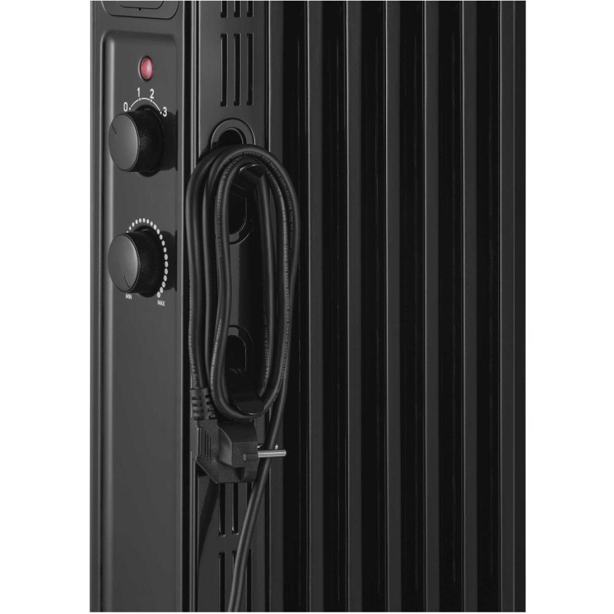 Sencor - Olieradiator med 7 ribber 600/900/1500W/230V sort