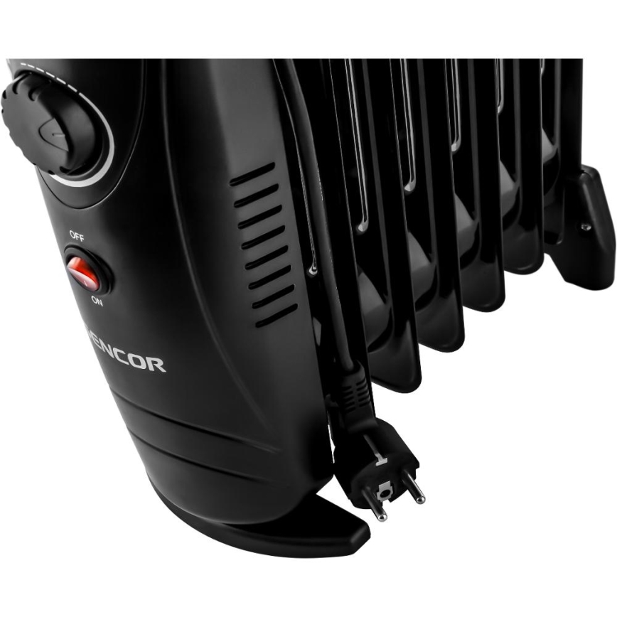 Sencor - Olievarmer med 7 lameller 700W/230V sort