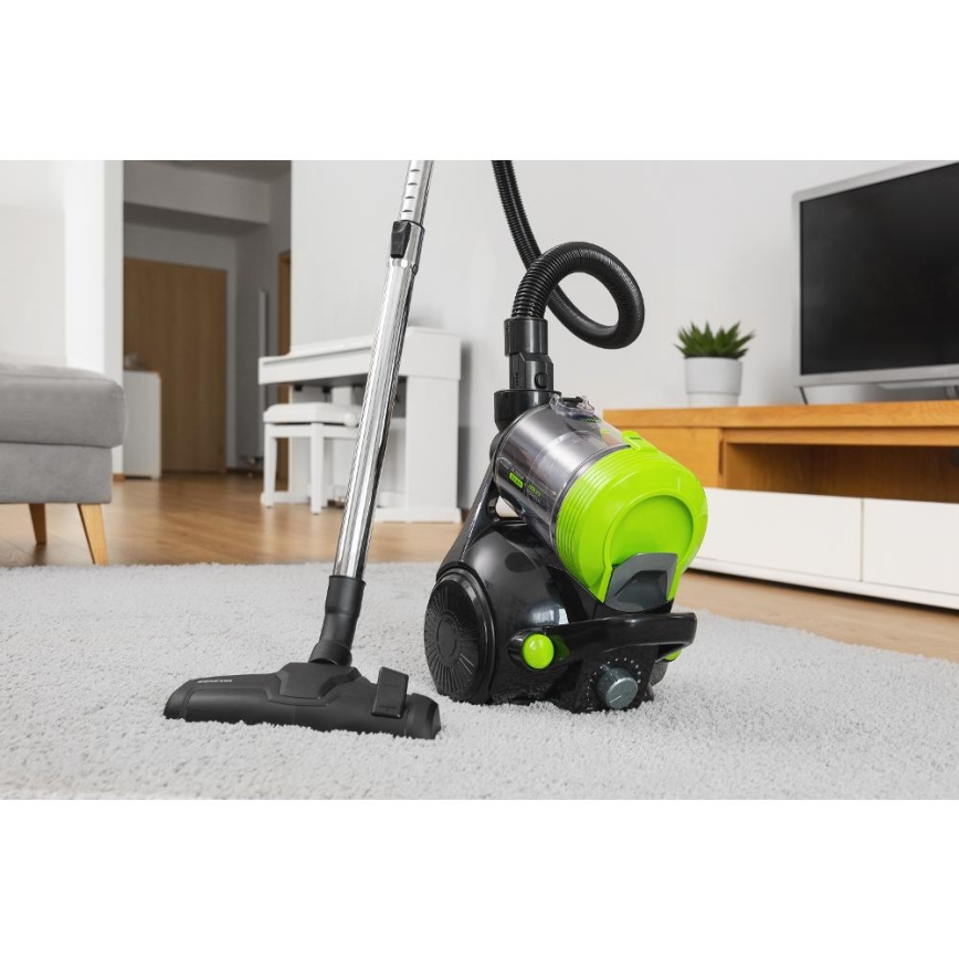 Sencor - Posefri støvsuger 2 l 700W/230V sort/grøn