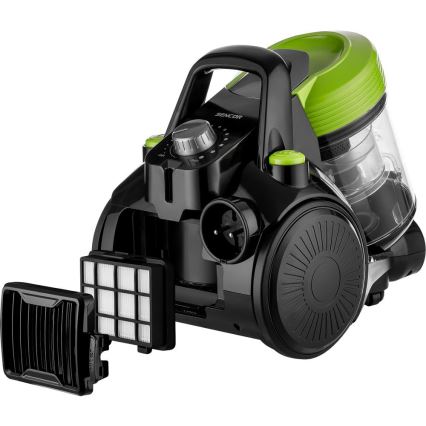 Sencor - Posefri støvsuger 2 l 700W/230V sort/grøn