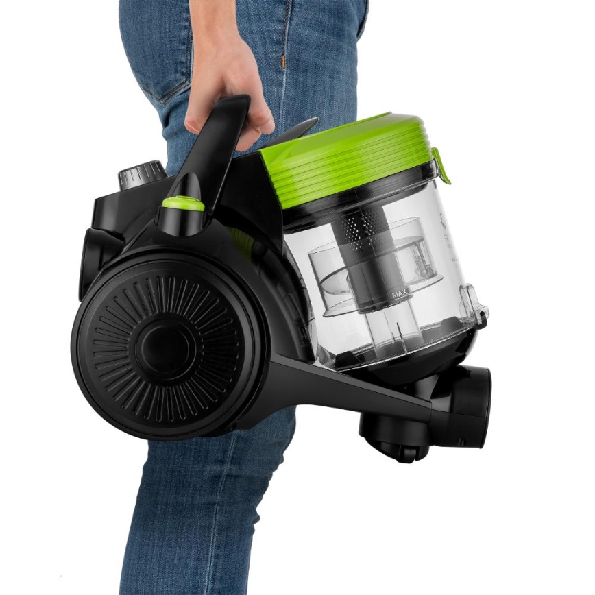 Sencor - Posefri støvsuger 2 l 700W/230V sort/grøn