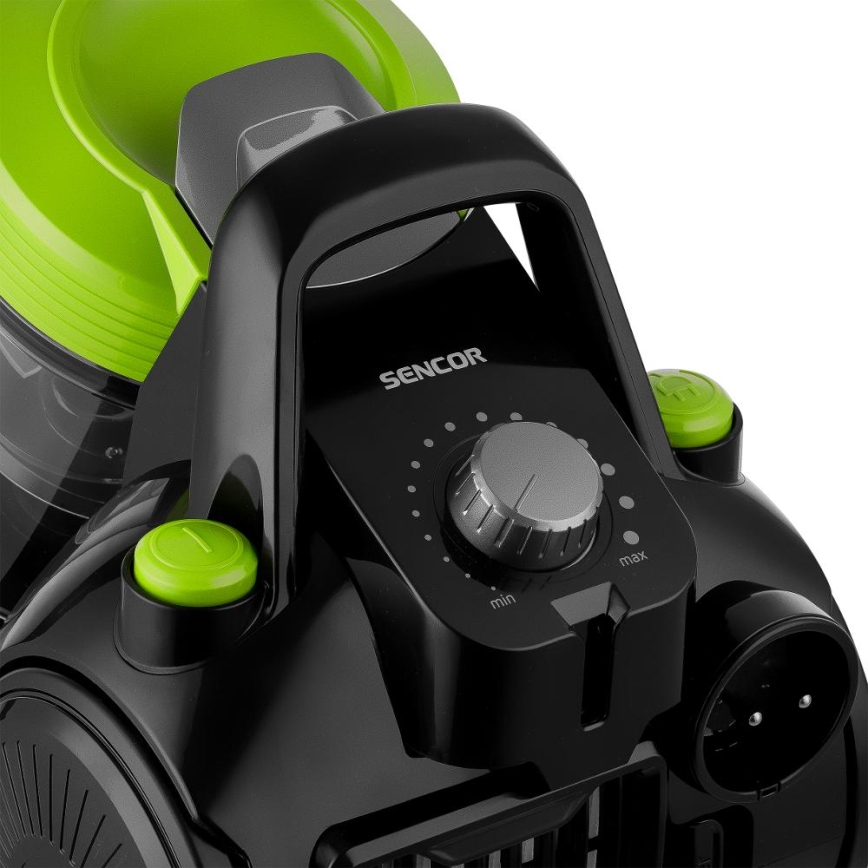 Sencor - Posefri støvsuger 2 l 700W/230V sort/grøn