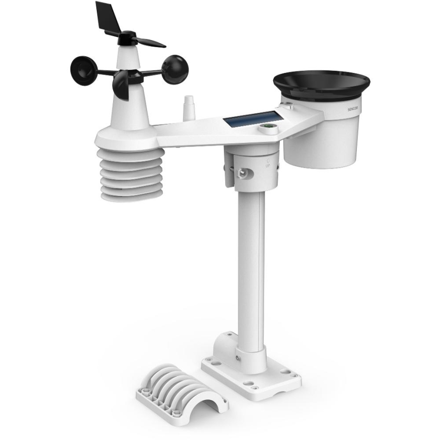 Sencor - Professionel vejrstation med farvet LCD-display 5V 1xCR2032 + 3xAA + 2xAA Wi-Fi Tuya