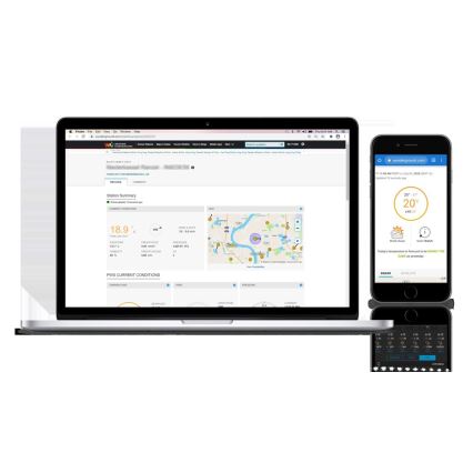 Sencor - Professionel vejrstation med LCD-farveskærm 1xCR2032 + 3xAA Wi-Fi