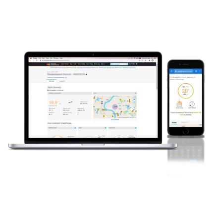 Sencor - Professionel vejrstation med LCD-farveskærm 5V/1xCR2032 + 3xAA Wi-Fi