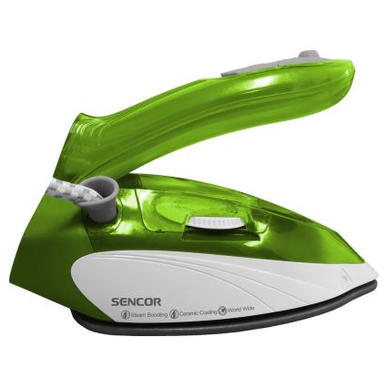 Sencor - Rejsestrygejern 1100W/115V/230V grøn