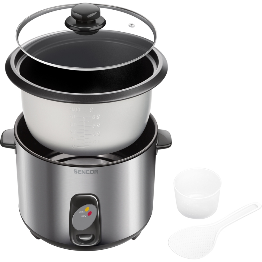 Sencor - Riskoger 1000W/230V 2,8 l rustfrit stål