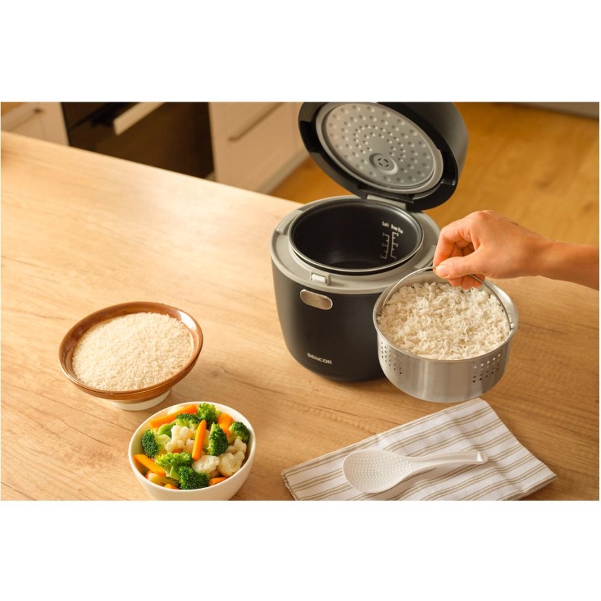 Sencor - Riskoger 350W/230V 0,6 l sort