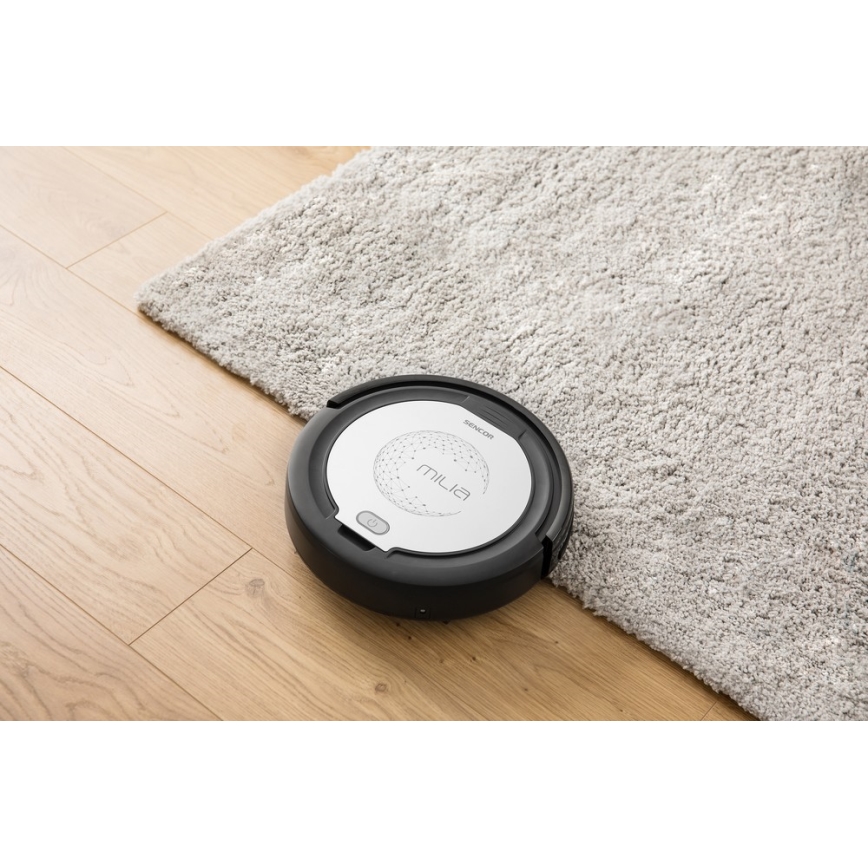 Sencor - Robotstøvsuger med moppe 2-i-1 15W/14,4V 1500 mAh sort