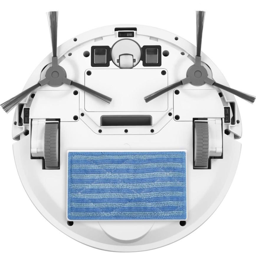 Sencor - Robotstøvsuger med moppe 2-i-1 18W/1500 mAh hvid + fjernbetjening