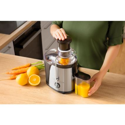 Sencor - Saftpresser 400W/230V mat krom/sort