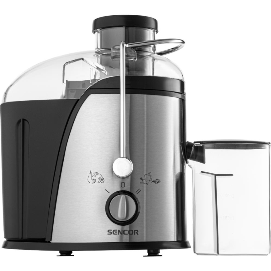Sencor - Saftpresser 400W/230V mat krom/sort