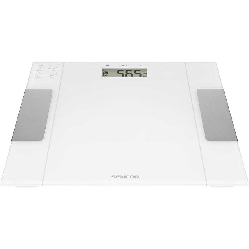 Sencor - Smart badevægt 1xCR2032 hvid