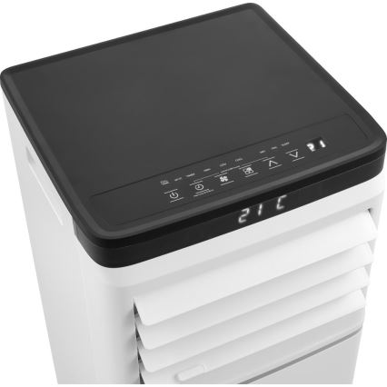 Sencor - Smart bærbar klimaanlæg 3-i-1 inkl. komplet tilbehør 1020 W/230 V 10000 BTU Wi‑Fi hvid + fjernbetjening