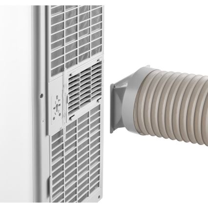 Sencor - Smart bærbar klimaanlæg 3-i-1 inkl. komplet tilbehør 1020 W/230 V 10000 BTU Wi‑Fi hvid + fjernbetjening
