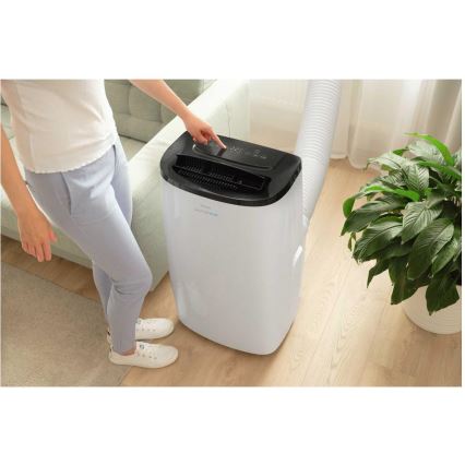 Sencor - Smart bærbar klimaanlæg 4-i-1 inkl. komplet tilbehør 1750W/230V 18000 BTU Wi-Fi hvid + fjernbetjening