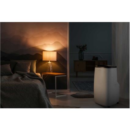 Sencor - Smart bærbar klimaanlæg 4-i-1 inkl. komplet tilbehør 1750W/230V 18000 BTU Wi-Fi hvid + fjernbetjening