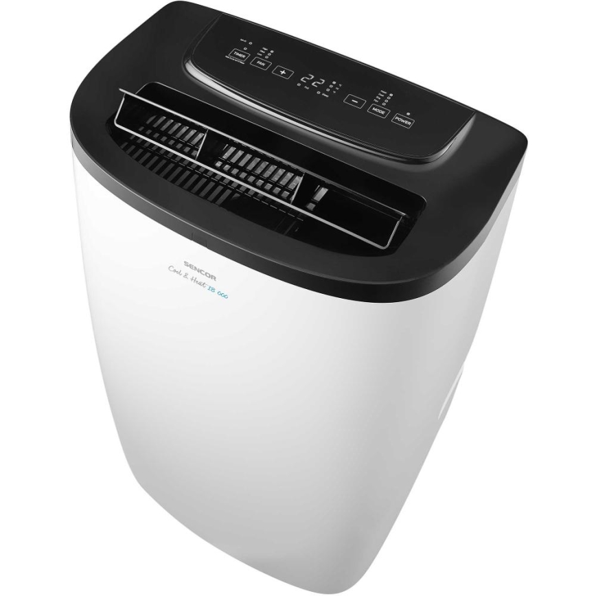 Sencor - Smart bærbar klimaanlæg 4-i-1 inkl. komplet tilbehør 1750W/230V 18000 BTU Wi-Fi hvid + fjernbetjening