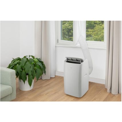 Sencor - Smart bærbar aircondition 5-i-1 inklusive komplet tilbehør 733W/230V 9000 BTU Wi-Fi hvid + fjernbetjening