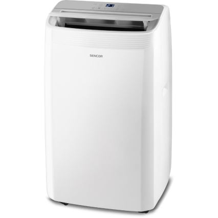 Sencor - Smart bærbar aircondition 5-i-1 inklusive komplet tilbehør 733W/230V 9000 BTU Wi-Fi hvid + fjernbetjening