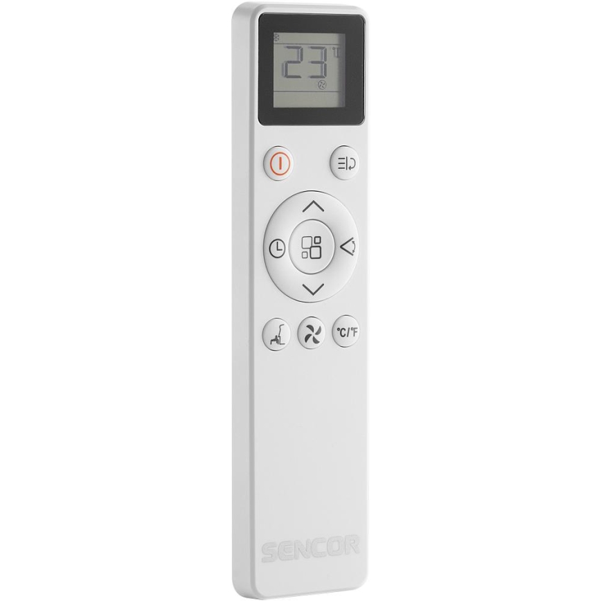 Sencor - Smart bærbar aircondition 5-i-1 inklusive komplet tilbehør 733W/230V 9000 BTU Wi-Fi hvid + fjernbetjening